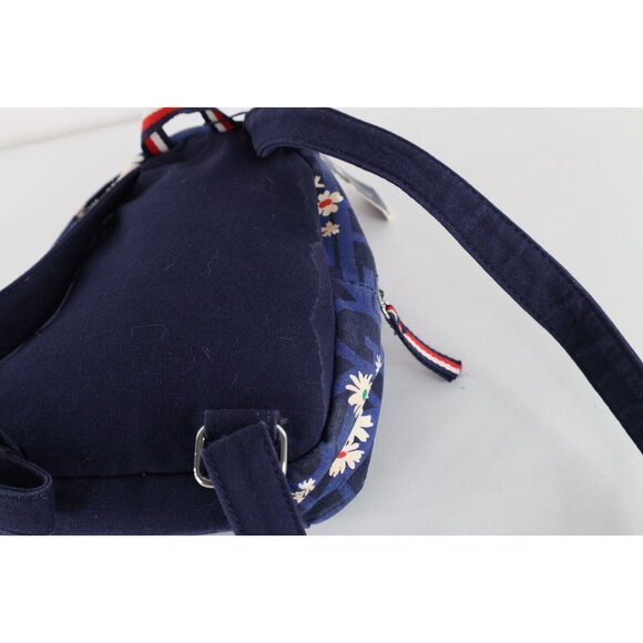Deadstock Vintage 90s Y2K Tommy Hilfiger Babydoll Flower Mini Backpack Book Bag - Picture 7 of 8